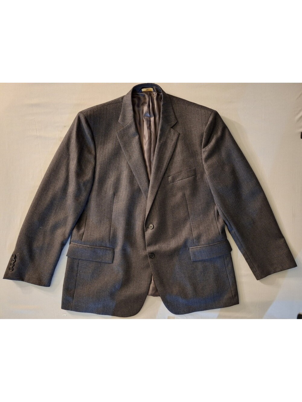 Brooks Brothers 346 Blazer Mens 48R Charcoal Herringbone Sport Coat Wool